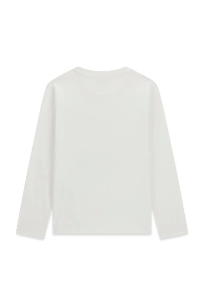 Guess Longsleeve dziecięcy bawełniany L6BI21.K5747.9BY2 biały AW26