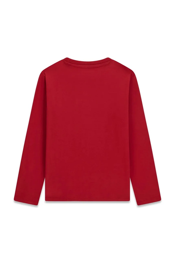 Guess Longsleeve dziecięcy bawełniany L6BI21.K5747.9BY2 czerwony AW26