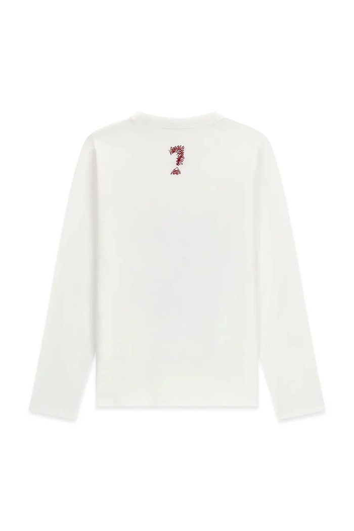 Guess Longsleeve dziecięcy bawełniany L6BI20.K5746.9BY2 biały AW26