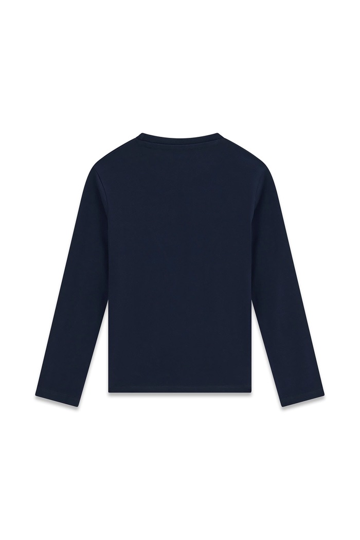 Guess Longsleeve dziecięcy bawełniany L6BI18.K5744.9BY2 granatowy AW26