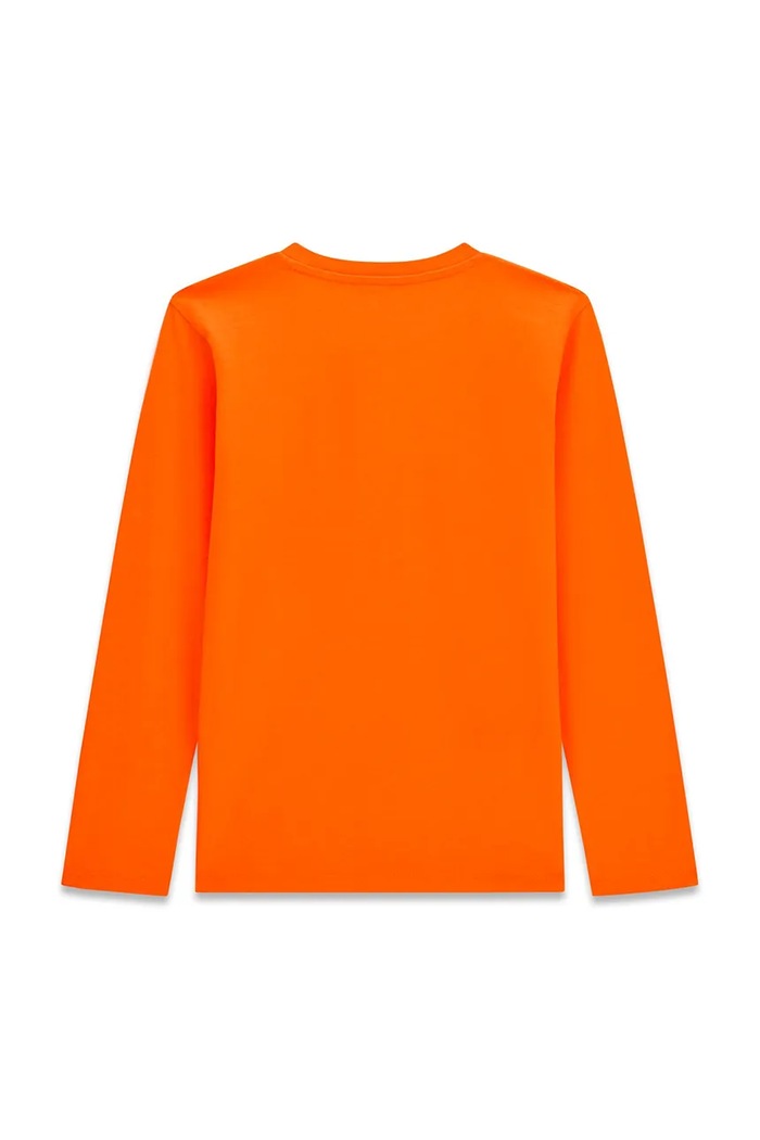 Guess Longsleeve dziecięcy bawełniany L6BI11.K5732.9BY2 pomarańczowy AW26