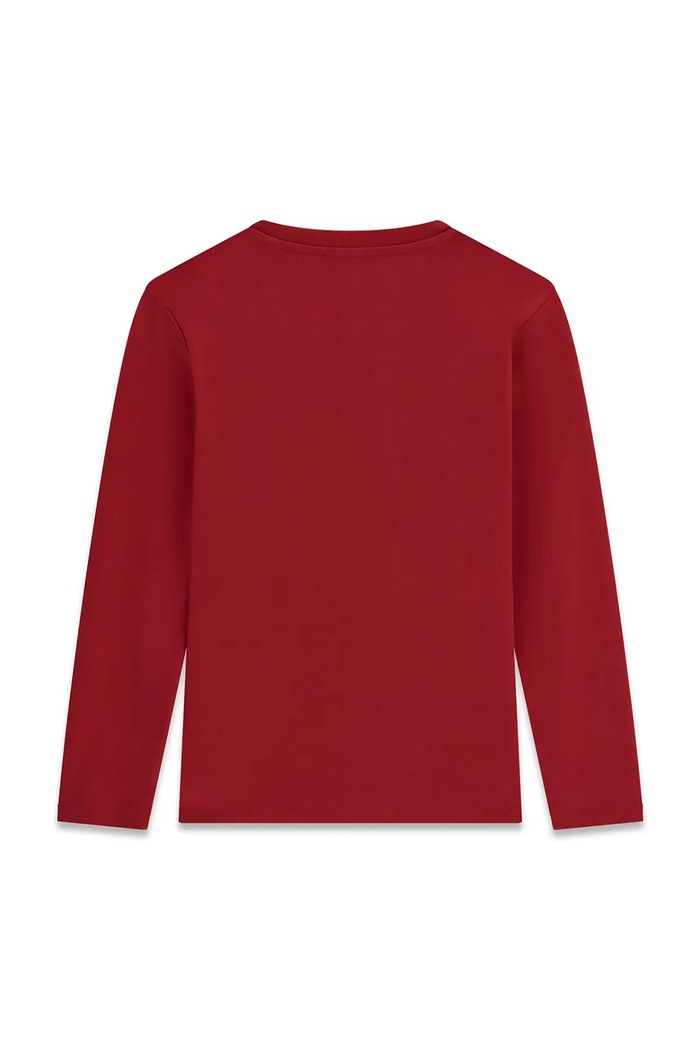 Guess Longsleeve dziecięcy bawełniany L6BI11.K5732.9BY2 czerwony AW26
