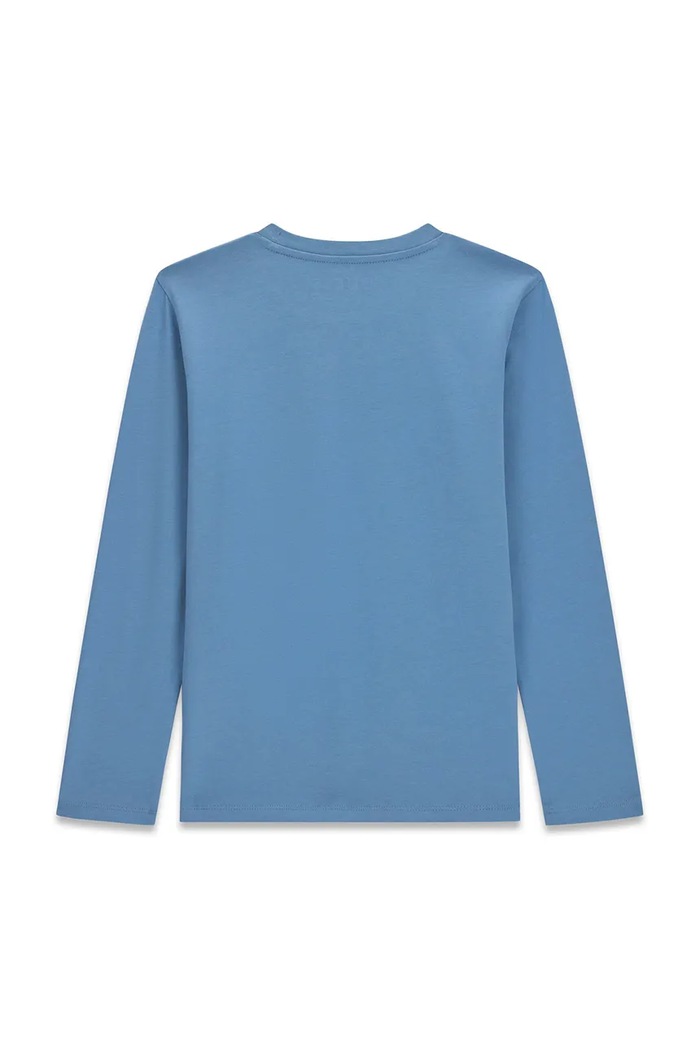 Guess Longsleeve dziecięcy bawełniany L6BI11.K5732.9BY2 niebieski AW26
