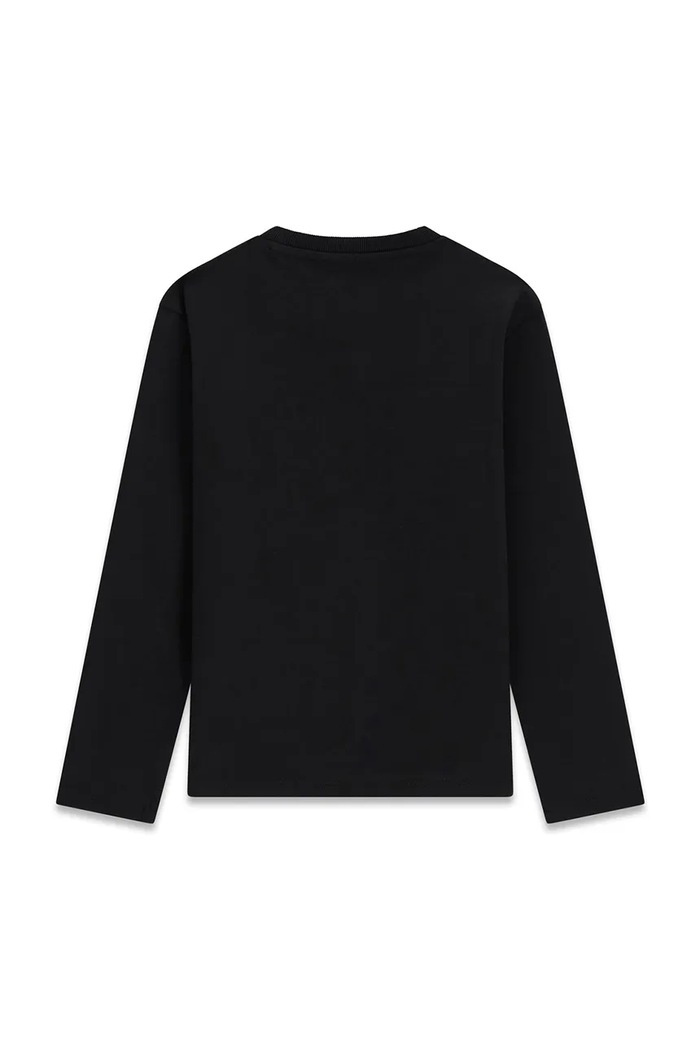Guess Longsleeve dziecięcy bawełniany L6BI06.K5727.9BY2 czarny AW26