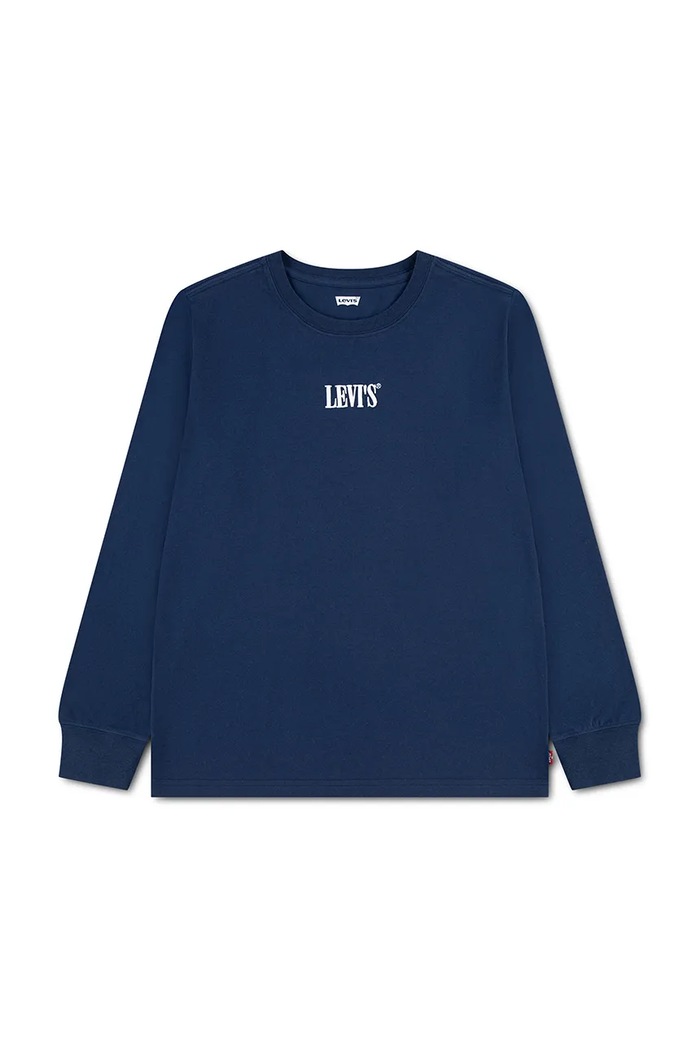 Levi's Tričko s dlhým rukávom detské s bavlnou CLASSIC TEE tmavomodrá 8ET226