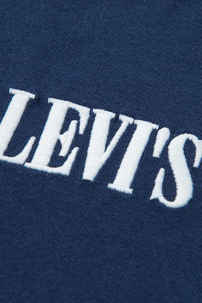 Chlapec Levi's Tričko s dlhým rukávom detské s bavlnou CLASSIC TEE 8ET226 tmavomodrá