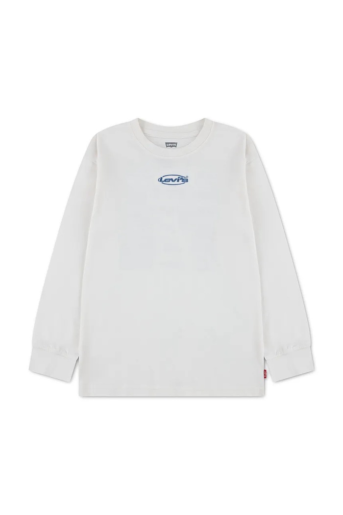 Levi's longsleeve dziecięcy z bawełną HERITAGE LOGOS TEE beżowy 9ER445