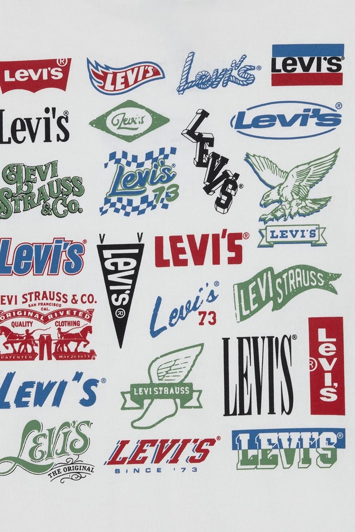 Chłopiec Levi's longsleeve dziecięcy z bawełną HERITAGE LOGOS TEE 8ER445 beżowy