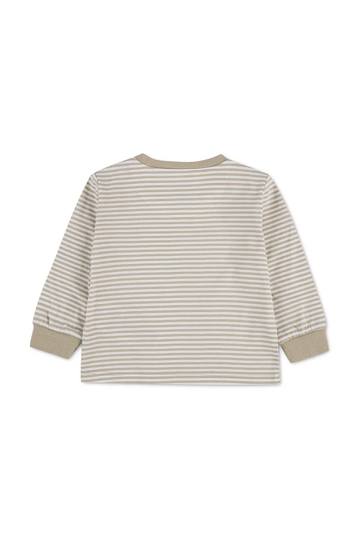 Levi's блуза с дълги ръкави за деца с памук STRIPE TEE 6ER739 бежов AW26