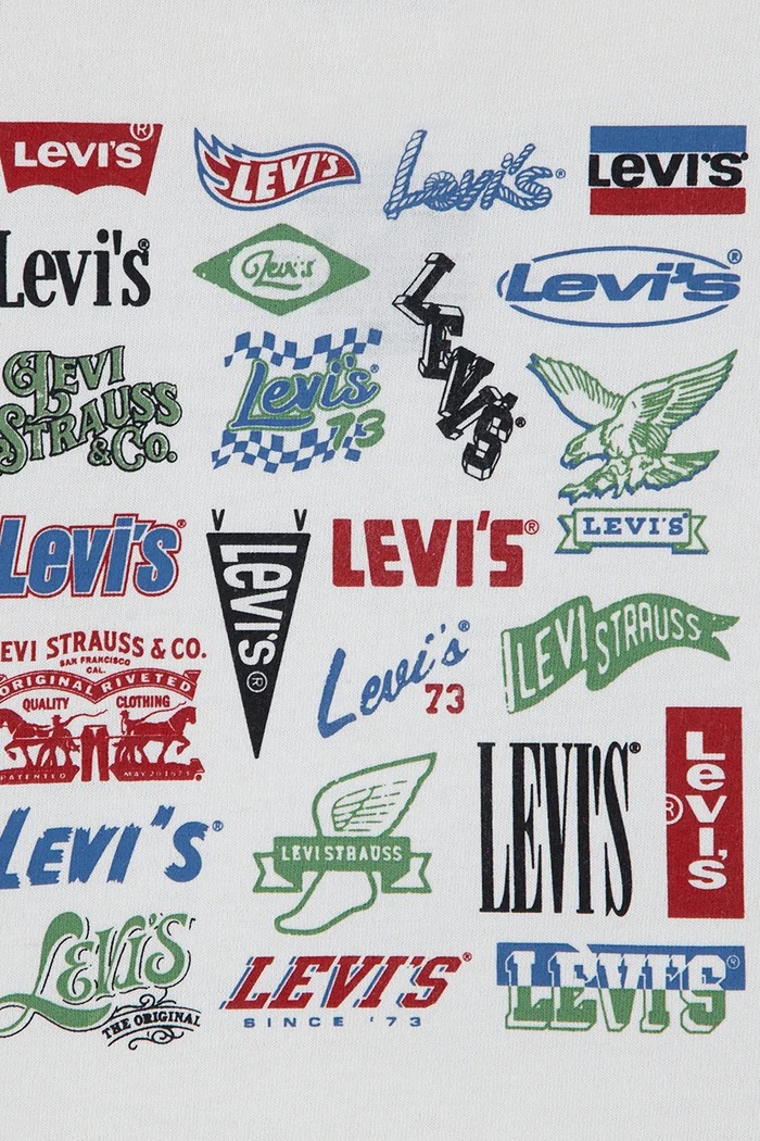 Levi's блуза с дълги ръкави за деца с памук HERITAGE LOGOS TEE бежов 6ER445