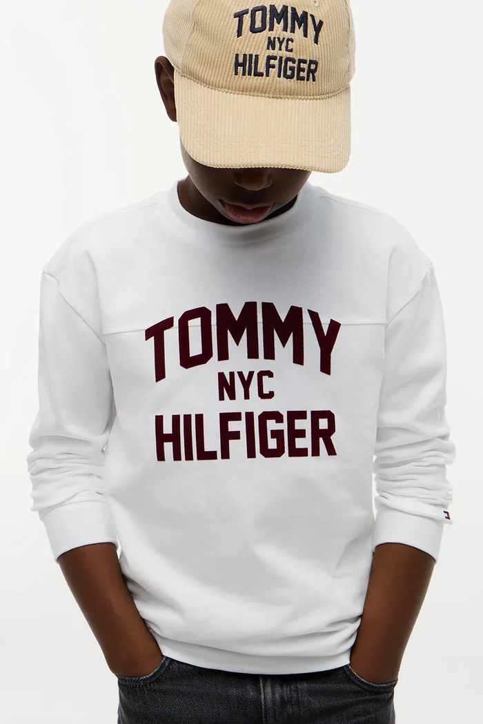Tričko s dlhým rukávom detské bavlnené Tommy Hilfiger biela KB0KB10642.128.176.9BY2