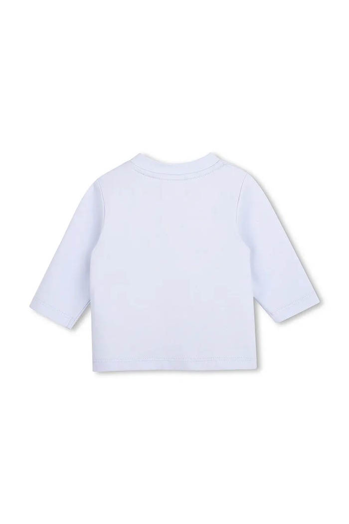 BOSS longsleeve niemowlęcy bawełniany J53286 niebieski AW26