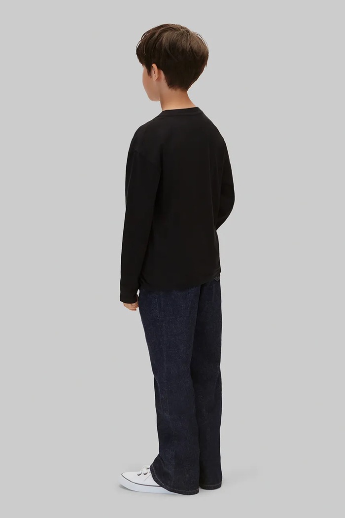 Longsleeve dziecięcy bawełniany 2-pack Calvin Klein Jeans LVCKTJI21B.104.116.9BY2 czarny