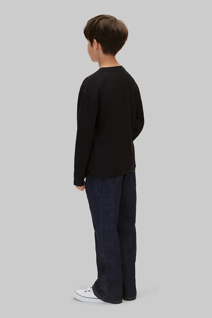 Longsleeve dziecięcy bawełniany 2-pack Calvin Klein Jeans LVCKTJI21B.104.116.9BY2 czarny