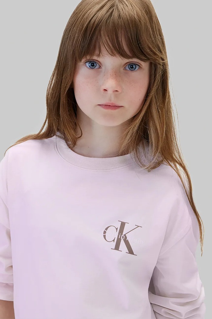 Calvin Klein Jeans Longsleeve dziecięcy bawełniany LVCKTJA17U.128.170.9BY2