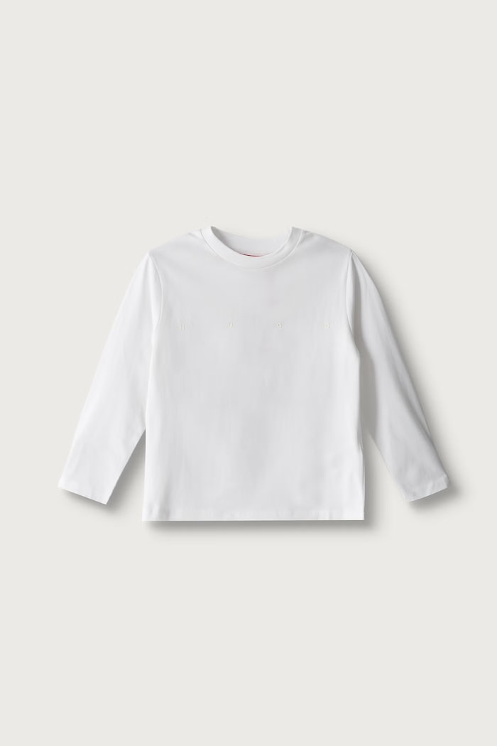 HUGO Longsleeve dziecięcy G01243.102.108 biały AW26