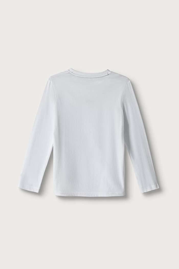 Longsleeve dziecięcy bawełniany Tommy Hilfiger biały UB0UB00309.9BY2