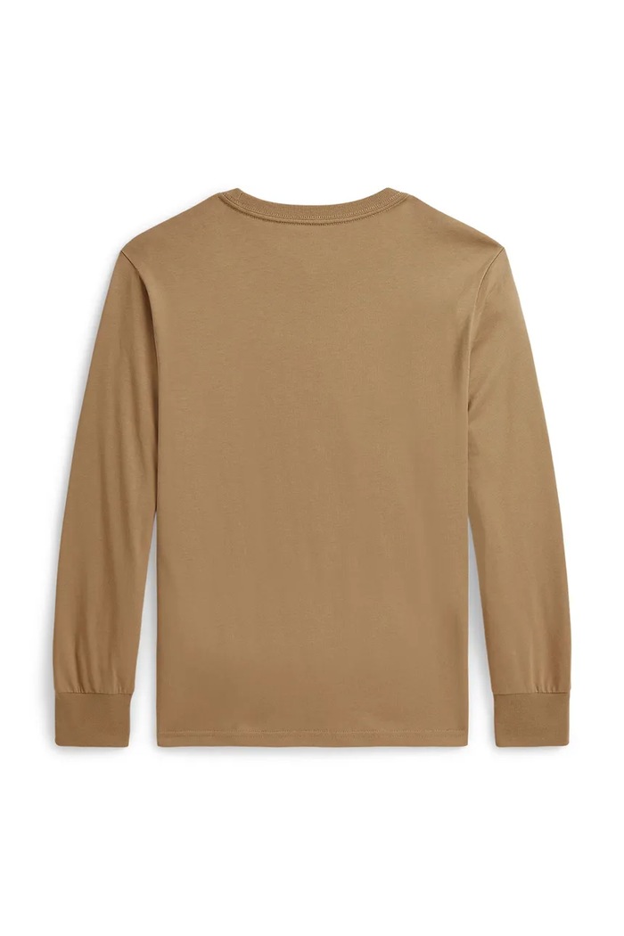 Polo Ralph Lauren majica dugih rukava za djecu od pamuka 323B27277001 smeđa AW26