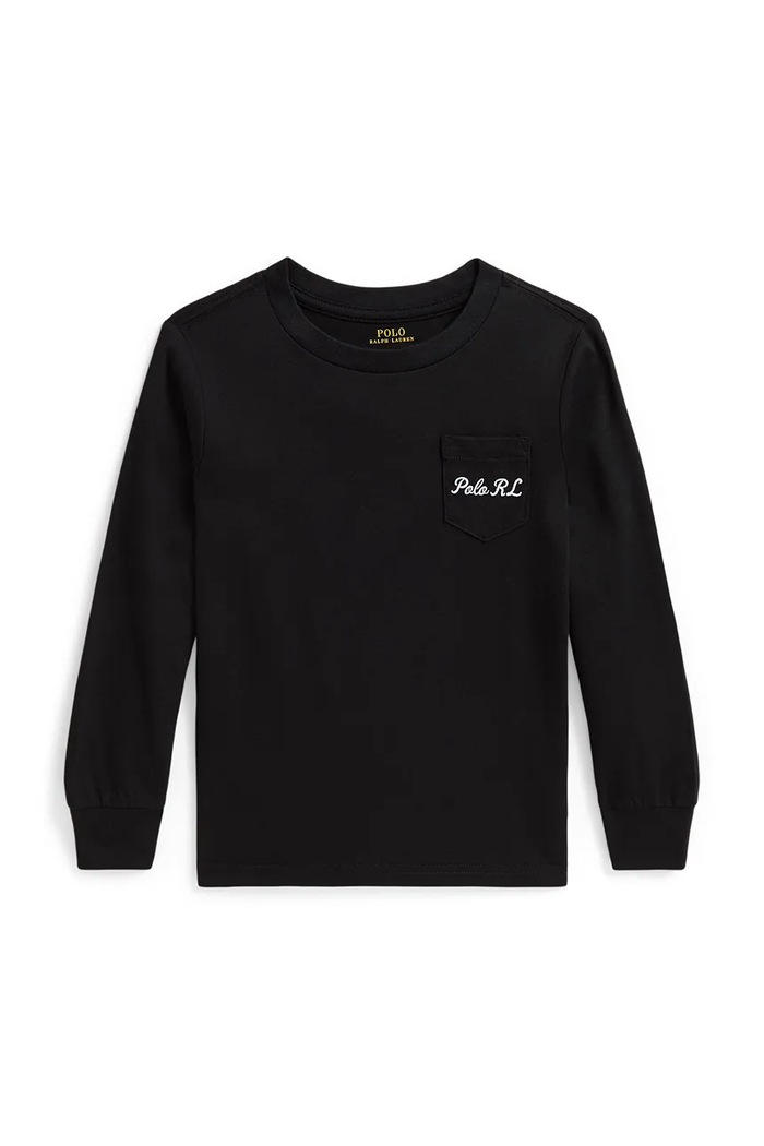 Polo Ralph Lauren Majica dugih rukava za djecu od pamuka crna 322B29159001