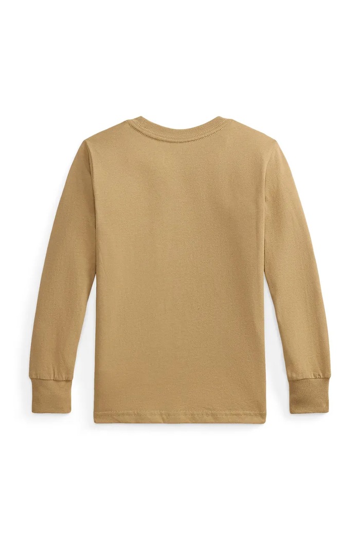 Dječaci Polo Ralph Lauren Majica dugih rukava za djecu od pamuka 322B27277001 smeđa