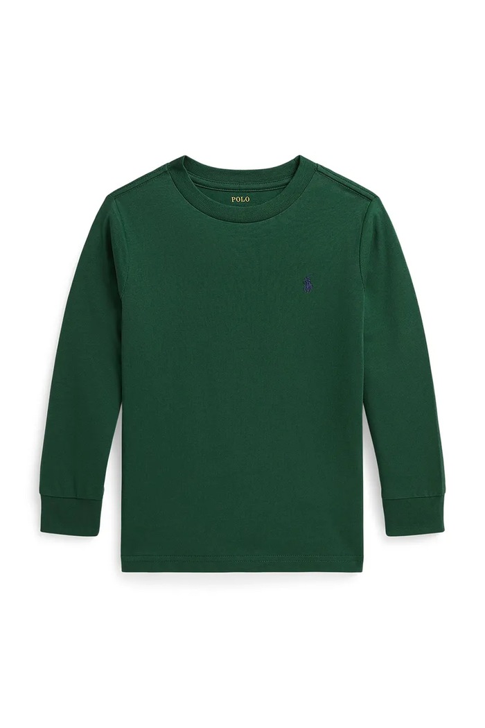 Polo Ralph Lauren tričko s dlhým rukávom detské bavlnené zelená 322854677511