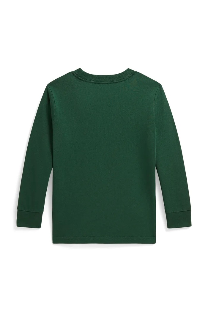 Polo Ralph Lauren tričko s dlhým rukávom detské bavlnené 322854677511 zelená AW26