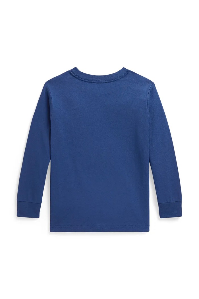 Polo Ralph Lauren tričko s dlhým rukávom detské bavlnené 322854677510 modrá AW26