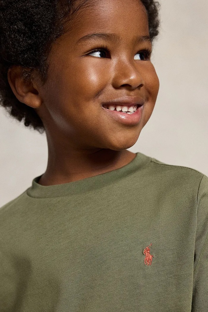 Polo Ralph Lauren majica dugih rukava za djecu od pamuka 322854677506 zelena