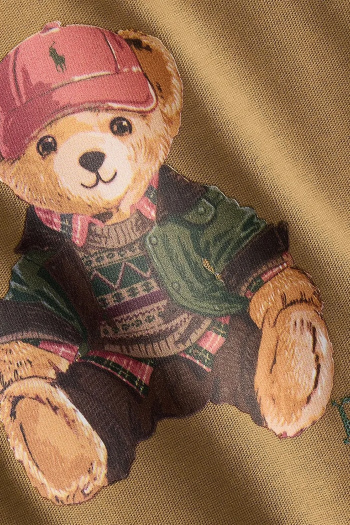 Chlapec Polo Ralph Lauren tričko s dlhým rukávom dojčenské bavlnené 320B30236001 hnedá