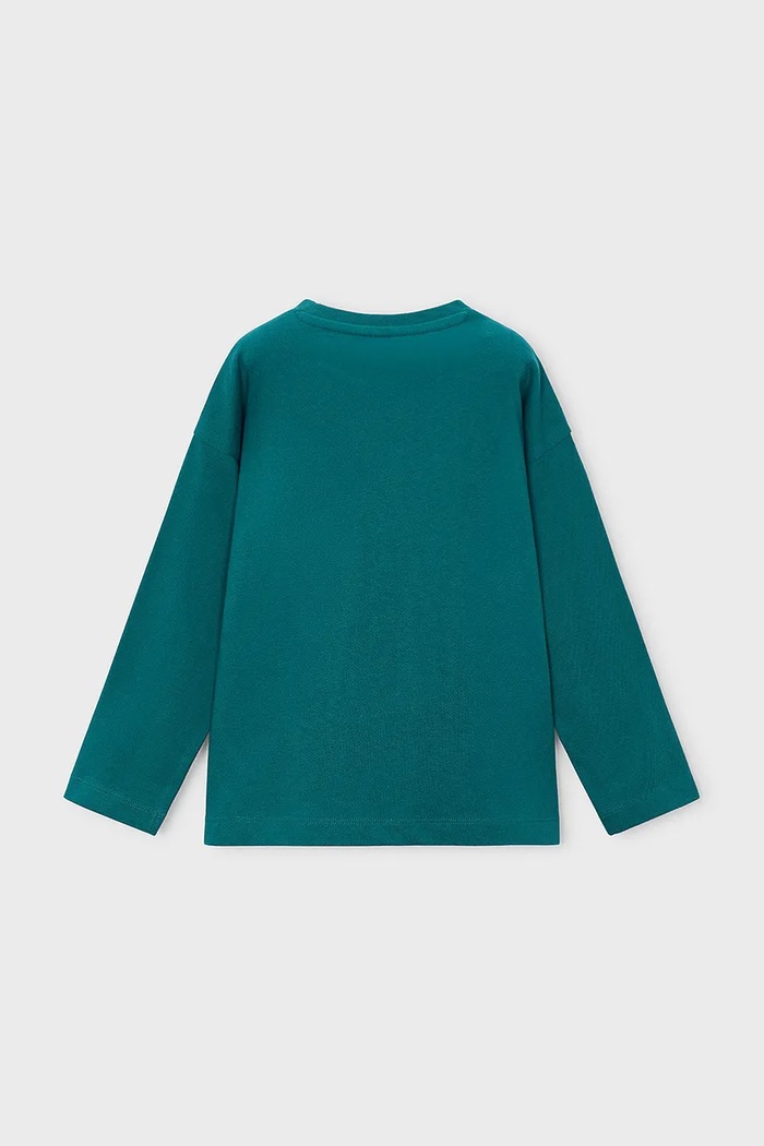 Mayoral majica dugih rukava za djecu od pamuka 4007.5B.Mini.9BY2 zelena AW26