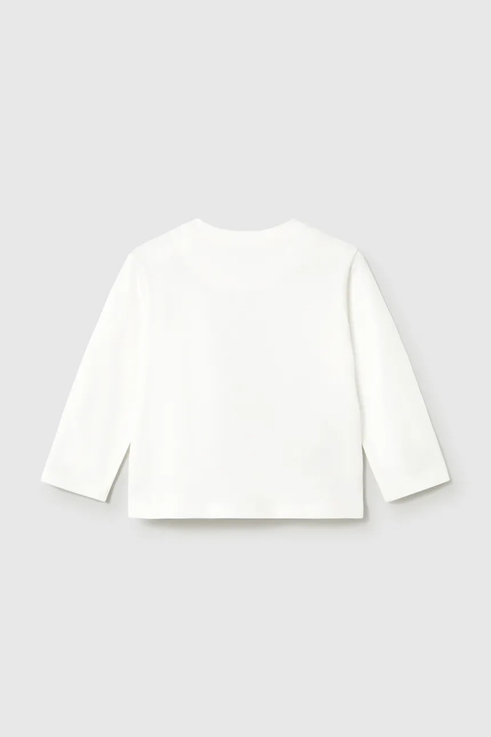 Mayoral блуза с дълги ръкави за бебе от памук 2016.3E.Baby.9BY2 бял AW26