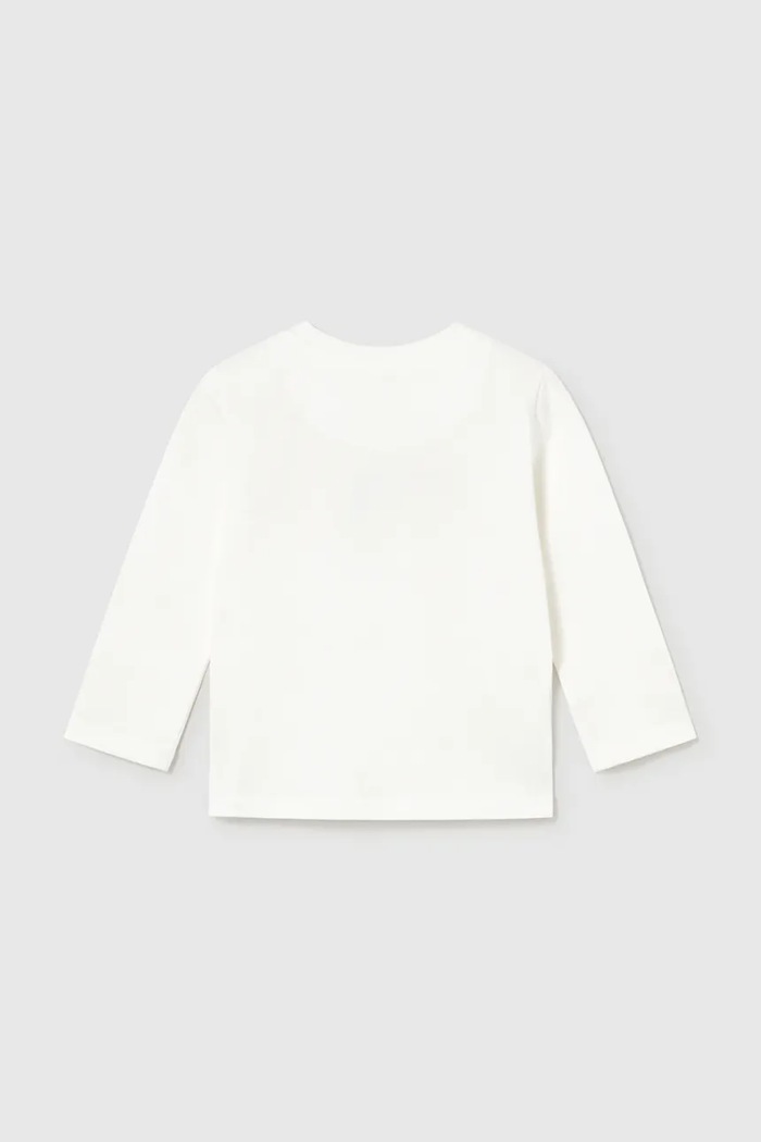 Αγορίστικα Mayoral lounge t-shirt παιδικό βαμβακερό 2009.3C.Baby.9BY2 λευκό