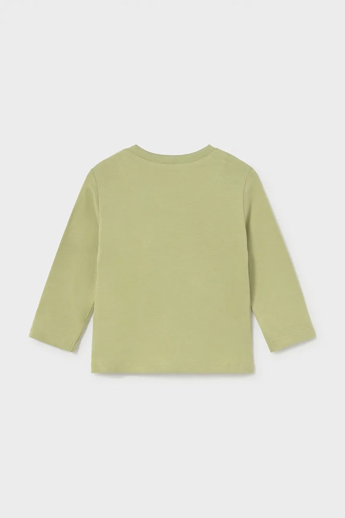 Mayoral блуза с дълги ръкави за бебе от памук 2006.3A.Baby.9BY2 зелен AW26