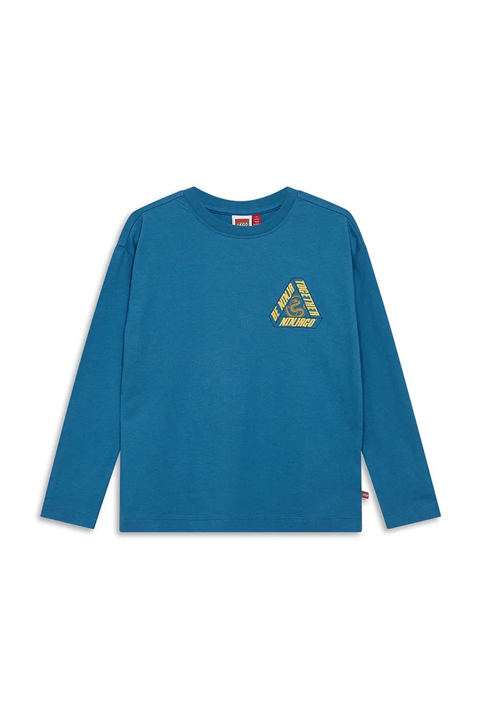 Lego longsleeve dziecięcy bawełniany LWTAJ 603 niebieski 60.1101.1555