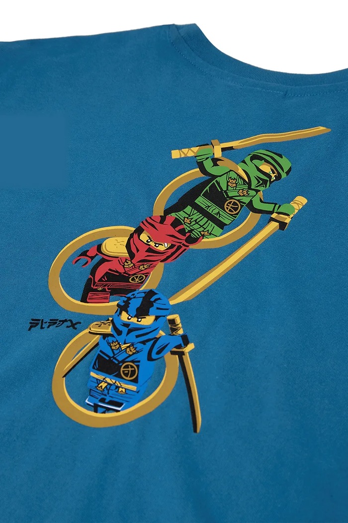 Chłopiec Lego longsleeve dziecięcy bawełniany LWTAJ 603 60.1101.1555 niebieski
