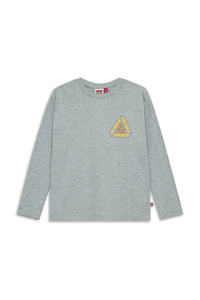 Lego longsleeve dziecięcy z bawełną LWTAJ 603 szary 60.1101.1555