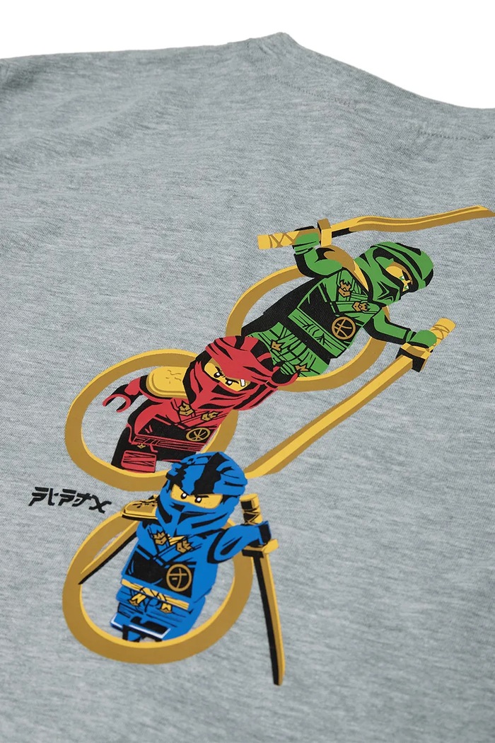 Chłopiec Lego longsleeve dziecięcy z bawełną LWTAJ 603 60.1101.1555 szary