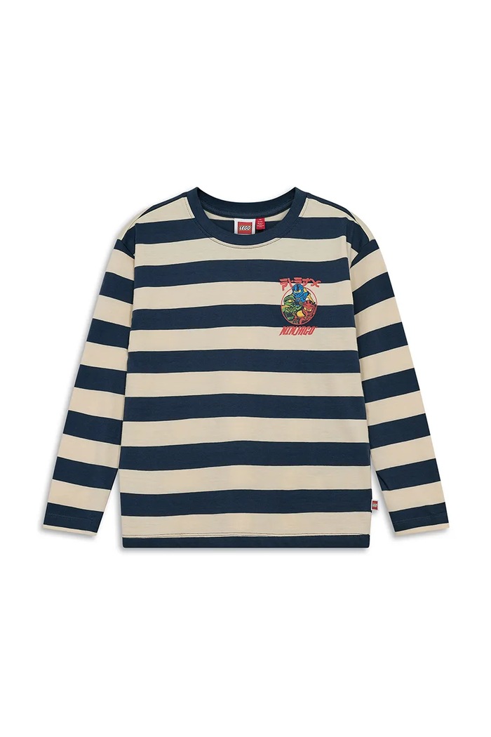 Lego longsleeve dziecięcy bawełniany LWTAJ 601 granatowy 60.1101.1547
