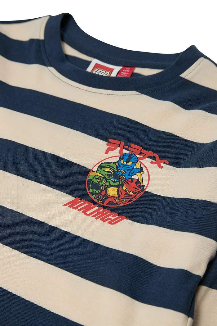 Chłopiec Lego longsleeve dziecięcy bawełniany LWTAJ 601 60.1101.1547 granatowy