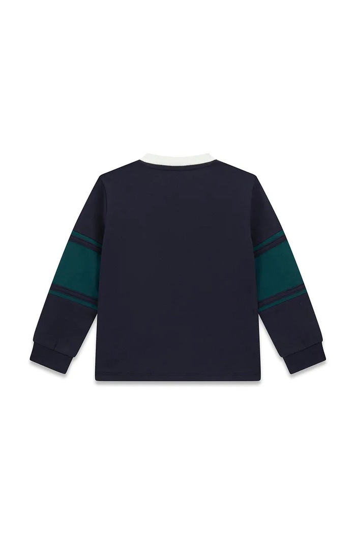Guess longsleeve dziecięcy bawełniany z elastanem N6YI16.K4432.9BY2 granatowy AW26