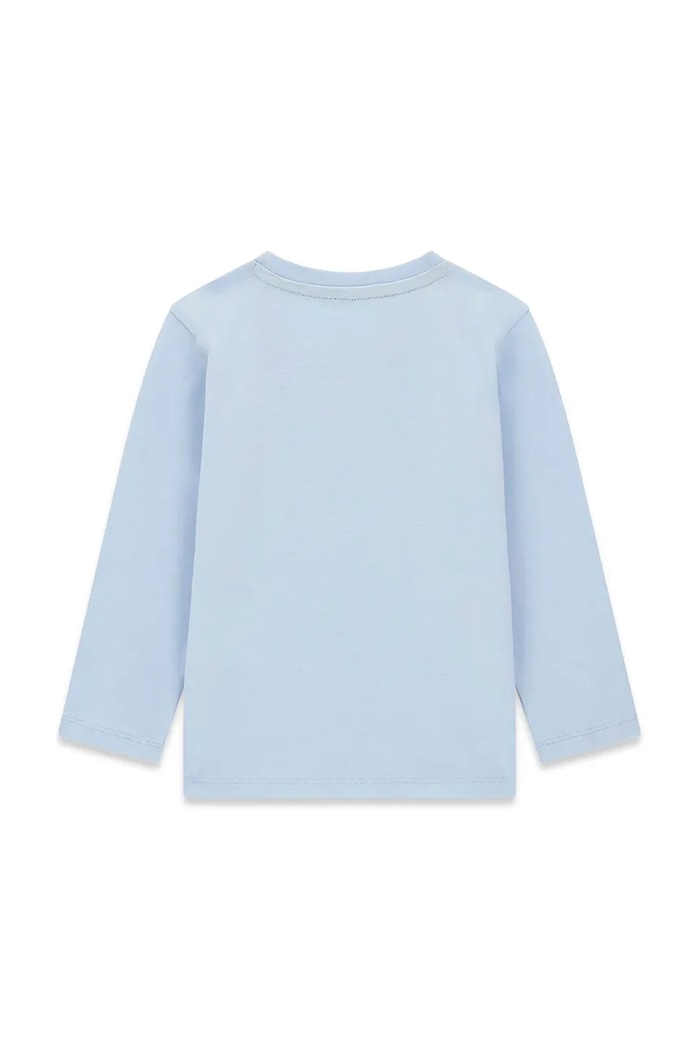 Guess longsleeve dziecięcy bawełniany N6YI06.K3794.9BY2 niebieski AW26