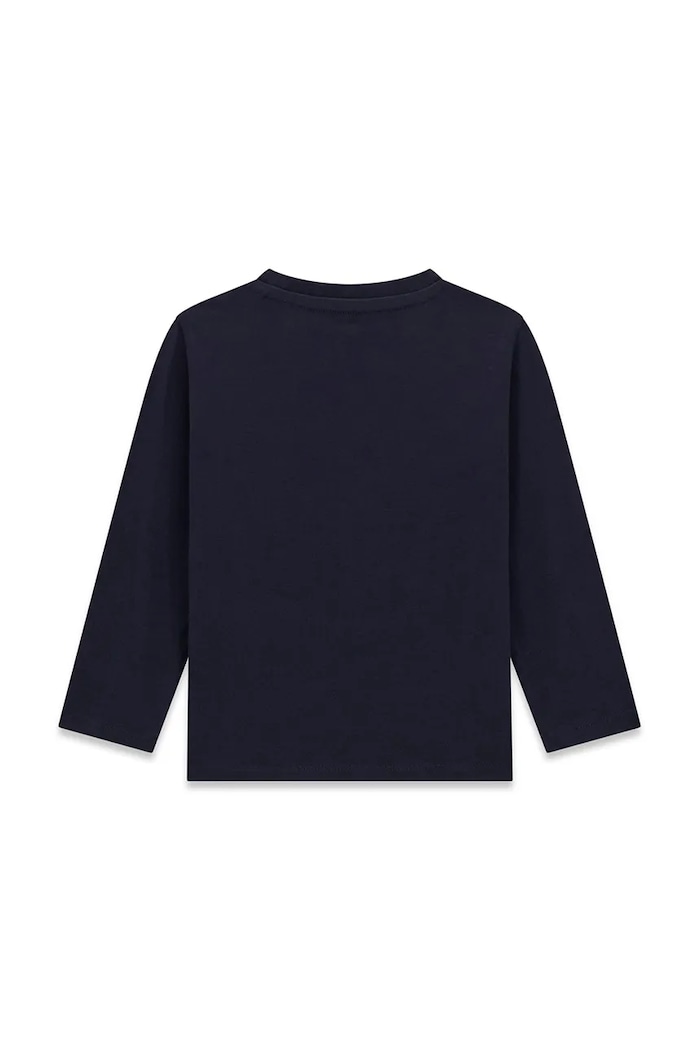 Guess longsleeve pentru copii, din bumbac N6YI06.K3794.9BY2 bleumarin AW26