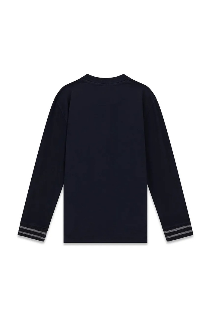 Guess longsleeve dziecięcy bawełniany L6YI32.K3783.9BY2 granatowy AW26