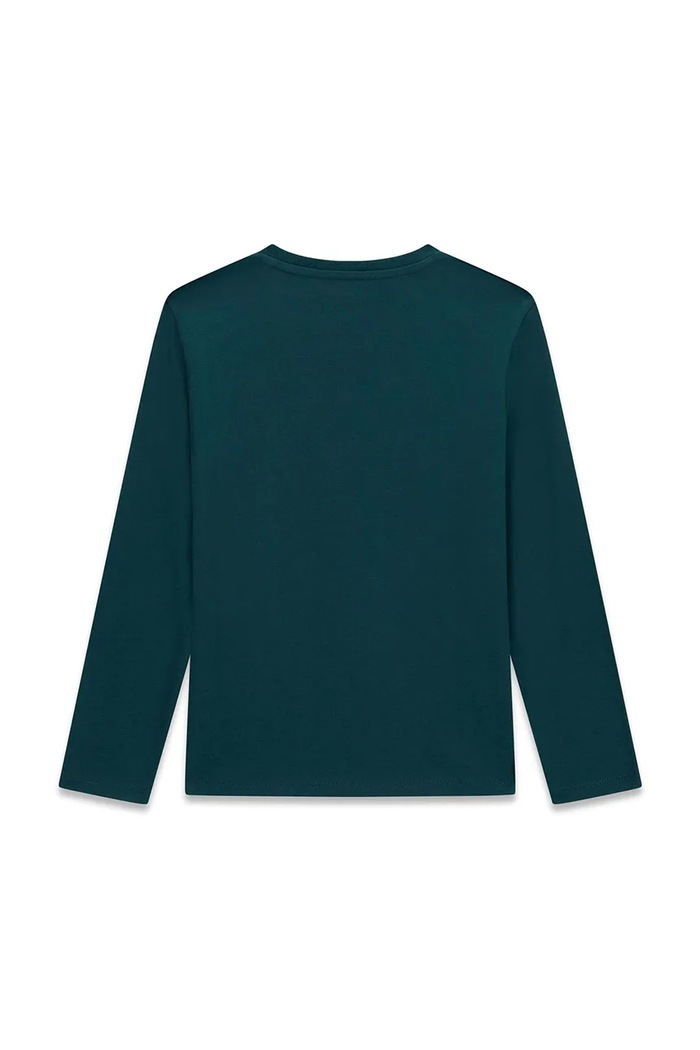 Guess longsleeve dziecięcy bawełniany L6YI20.K3752.9BY2 turkusowy AW26