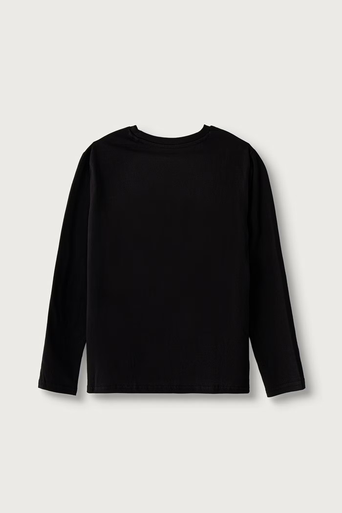 Guess Tričko s dlhým rukávom detské bavlnené L6YI12.K3727.9BY2 čierna AW26