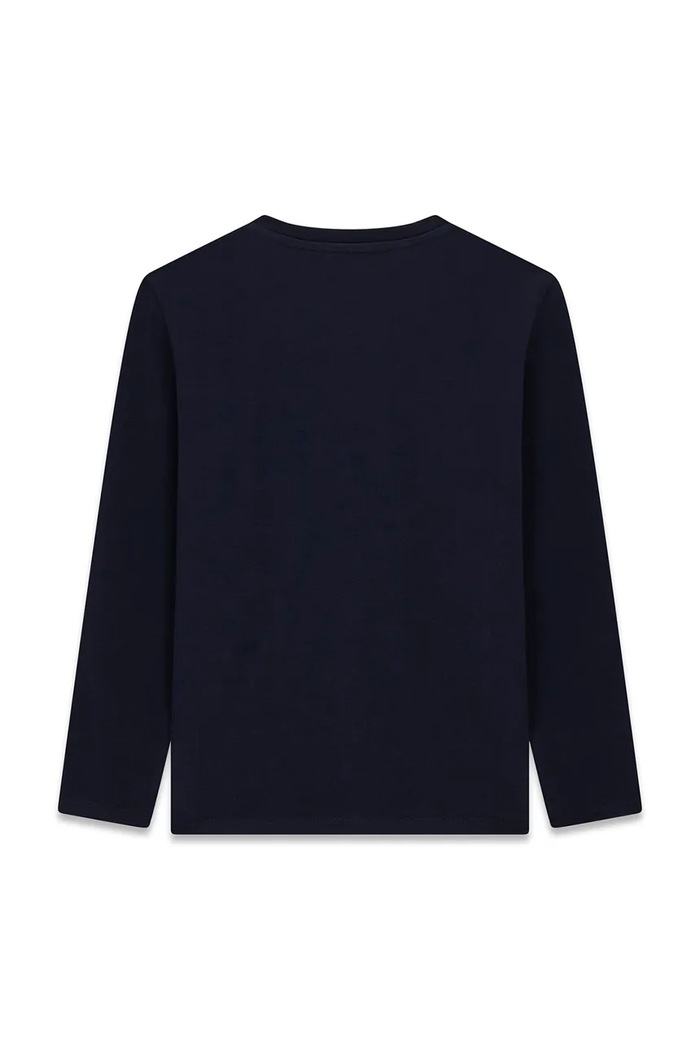 Guess longsleeve dziecięcy bawełniany L6YI08.K3717.9BY2 granatowy AW26