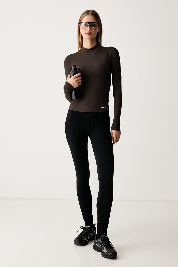 P.E Nation Longsleeve damski Foundation 263L010 brązowy AW26
