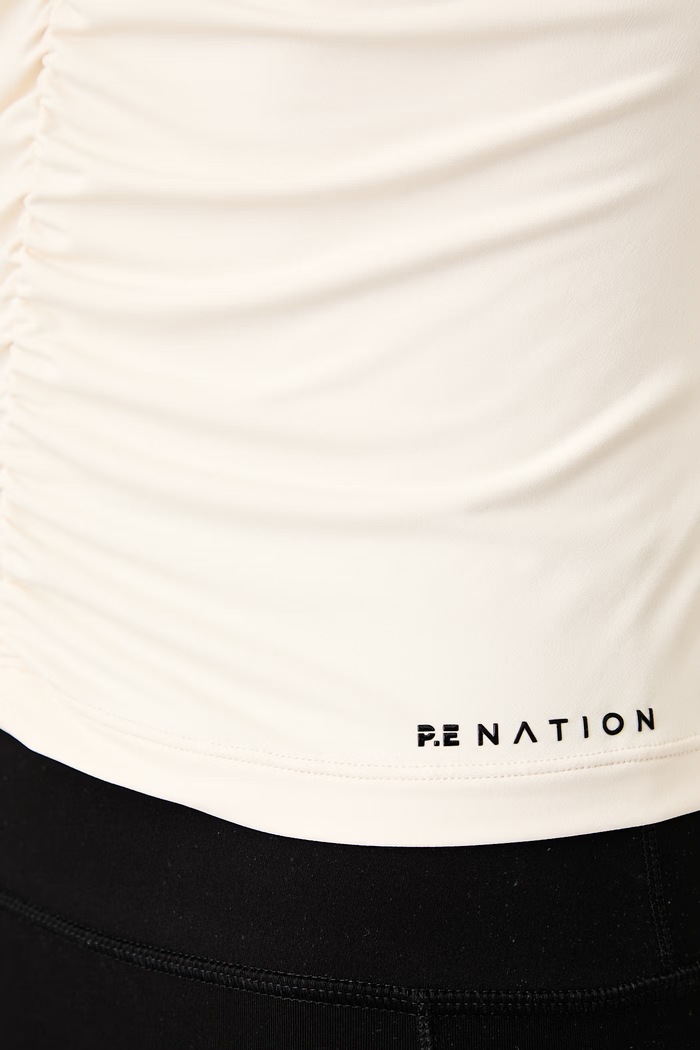 Longsleeve damski OFF DUTY P.E Nation beżowy 262L002