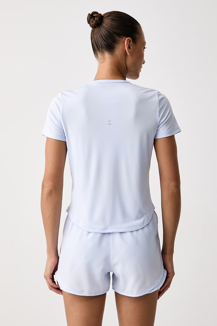 Odzież Nike T-shirt do biegania damski Swift Dri-FIT UV HQ0503.133 beżowy