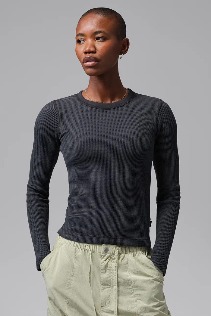 Jordan Longsleeve damski z bawełną Flight czarny IM7194.010